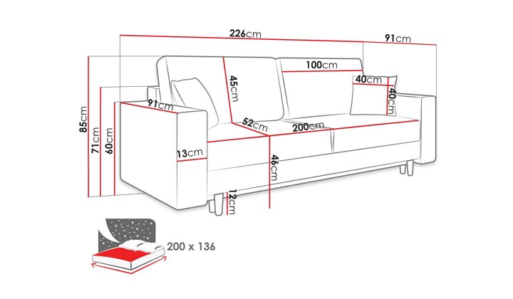 Dīvāns gulta 358861