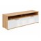 Mueble TV Boston AL109 (Roble Artisan + Blanco brillante)