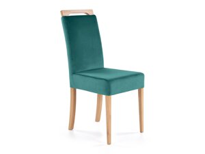 Καρέκλα Houston 1055 (Σκούρο πράσινο + Δρυς)