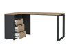 Kotna pisalna miza Tustin AA112 (Siva + Hickory hrast)
