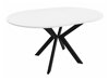Tisch Oswego 112 (Schwarz + Weißer Marmor)
