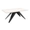 Tafel Oswego 113 (Zwart + Wit marmer)