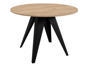 Table Oswego 114 (Noir + Chêne doré artisanal)