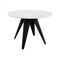 Tafel Oswego 114 (Zwart + Wit marmer)