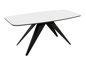 Τραπέζι Oswego 115 (Μαύρο + Άσπρο)