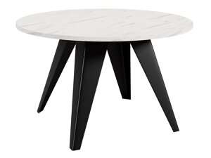 Klubska mizica Oswego 116 (Črna + Beli marmor)