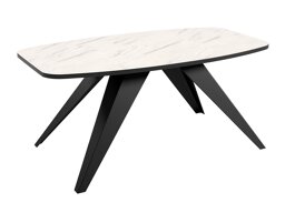 Klubska mizica Oswego 117 (Črna + Beli marmor)