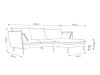 Ecksofa Beckley E105 (Riviera 21 Gold Rechts)