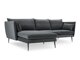 Ecksofa Beckley E105 (Riviera 95 Schwarz Links)