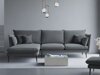 Ecksofa Beckley E105 (Riviera 95 Schwarz Links)