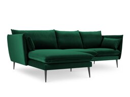 Ecksofa Beckley E105 (Riviera 38 Schwarz Links)