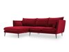 Ecksofa Beckley E105 (Riviera 61 Schwarz Links)