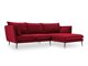 Ecksofa Beckley E105 (Riviera 61 Schwarz Rechts)