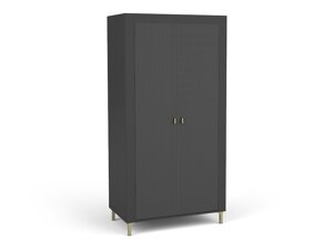 Garderobna omara Ogden S100 (Mat črna)