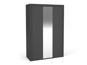 Garderobna omara Ogden S101 (Mat črna)