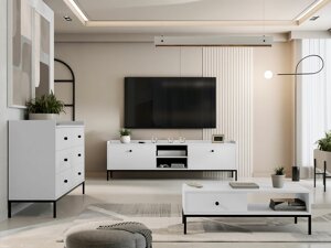 Set mobili soggiorno Comfivo U107 (Bianco)