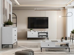 Set mobili soggiorno Comfivo U108 (Bianco)