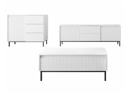 Set mobili soggiorno Comfivo T106 (Bianco)