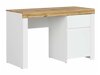 Mesa de oficina Boston AS129 (Blanco + Blanco brillante + Wotan roble)