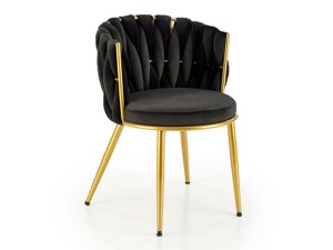 Καρέκλα Houston 1506 (Μαύρο + Χρυσό)