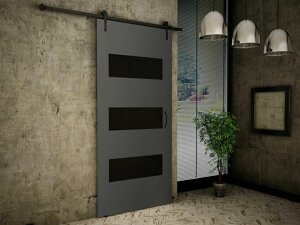 Portes coulissantes Dover 161 (Anthracite + Noir)