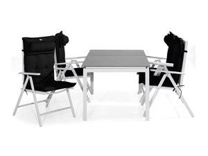 Conjunto de mesa y sillas Comfort Garden 1480 (Negro)