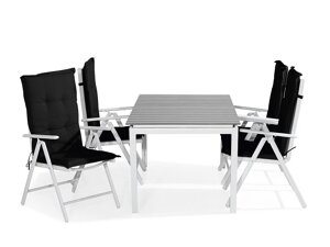 Conjunto de mesa e cadeiras Comfort Garden 1481 (Preto)