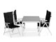 Conjunto de mesa y sillas Comfort Garden 1481 (Negro)