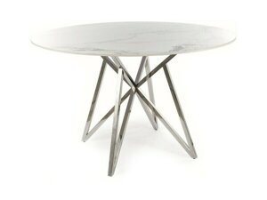 Asztal Detroit 341 (Fehér márvány + Ezüst)