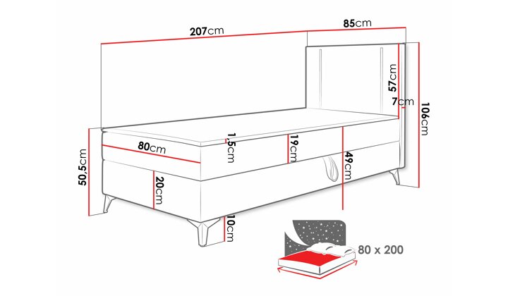 Kontinentālā gulta 550008