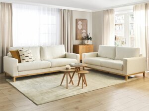 Комплект мека мебел Berwyn 2064 (Бял)