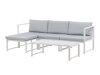 Conjunto de muebles de exterior Dallas 2180 (Blanco + Gris)