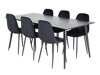 Conjunto de comedor Dallas 2596 (Negro)