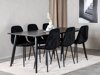 Conjunto de comedor Dallas 2596 (Negro)