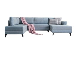 Divano angolare Altadena 315 (Azzurro)