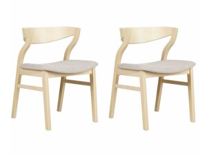 Καρέκλα Berwyn 2123 (Beige + Ανοιχτό χρώμα ξύλου)