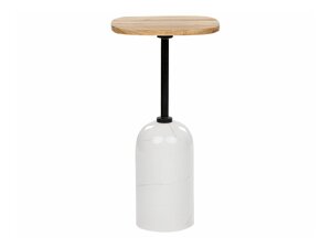 Pomoćni stol Berwyn 2127 (Bijela + Svijetlo drvo)