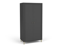 Garderobna omara Ogden S100 (Mat črna)