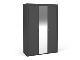 Garderobna omara Ogden S101 (Mat črna)