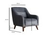 Fotelja Altadena 591 (Tamno sivo)