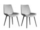 Набор стульев Kailua 2214 (Чёрный + Серый)
