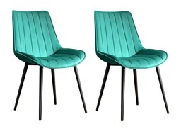 Krēslu komplekts Kailua 2214 (Melns + Zaļš)