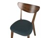 Καρέκλα Berwyn 2167 (Σκούρο γκρι + Σκούρο ξύλο)