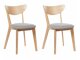 Καρέκλα Berwyn 2167 (Ανοιχτό χρώμα ξύλου + Ανοιχτό γκρι)