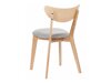 Καρέκλα Berwyn 2167 (Ανοιχτό χρώμα ξύλου + Ανοιχτό γκρι)
