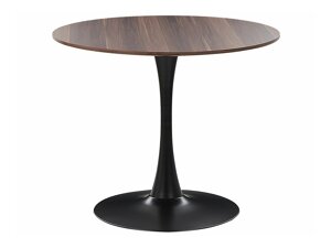 Τραπέζι Berwyn 2174 (Μαύρο + Σκούρο ξύλο)