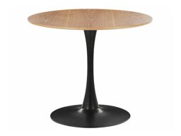 Τραπέζι Berwyn 2174 (Μαύρο + Ανοιχτό χρώμα ξύλου)