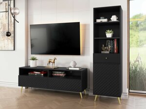 Wohnzimmer-Sets Comfivo K110 (Schwarz)