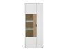 Vitrina Lewiston AG103 (Blanco + Roble)