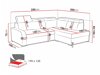 Ecksofa Columbus 229 (Crown 16)